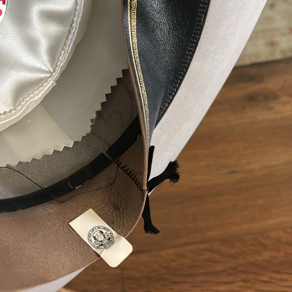 Resistol Diamond Horseshoe western cowboy cowgirl felt hat with feather band - Picture 11 of 16